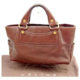 Céline-*Celine Handbag Back Bag Back Boogie Bordeaux Leather Celine-Other