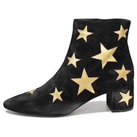 Saint Laurent-Ankle Boots-Black,Golden