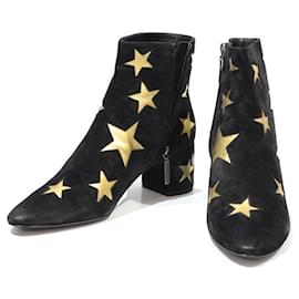 Saint Laurent-Ankle Boots-Black,Golden