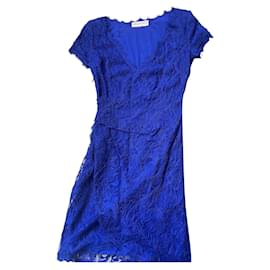 Emilio Pucci Blue Lace Dress Blue