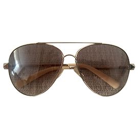 Valentino Pilot Sunglasses Grey Glass Grey