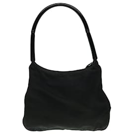Prada-PRADA Shoulder Bag Nylon Black Auth bs1857-Black