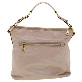 Prada-PRADA Shoulder Bag Leather Pink Auth gt2771-Pink