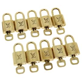 Louis Vuitton-Louis Vuitton padlock 10set Padlock Gold Tone LV Auth 31332-Other