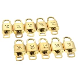Louis Vuitton-Louis Vuitton padlock 10set Padlock Gold Tone LV Auth 31375-Other