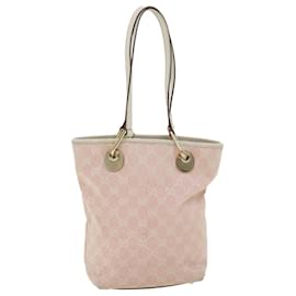 Gucci-GUCCI GG Canvas Tote Bag Pink Auth yk4895-Pink