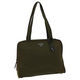 Prada-PRADA Tote Bag Nylon Khaki Auth yk4907-Khaki