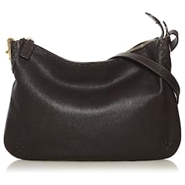 Fendi-Sac à bandoulière Fendi Selleria marron-Marron,Marron foncé