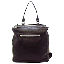 Givenchy-Givenchy Black Pandora Leather Backpack-Black