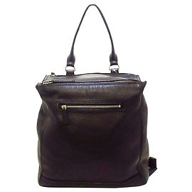 Mochila Pandora Preta de Couro Givenchy Preto