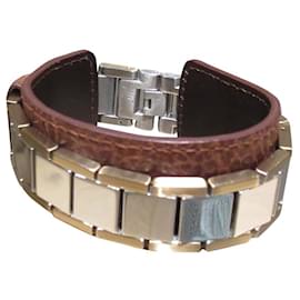 Autre Marque-Dyrberg/Kern leather bracelet-Brown