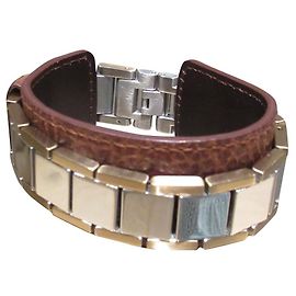Autre Marque Pulseira de couro Dyrberg/Kern Marrom