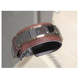 Autre Marque-Dyrberg/Kern leather bracelet-Brown