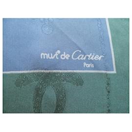 Cartier-square cartier vintage must de cartier in silk-Multiple colors