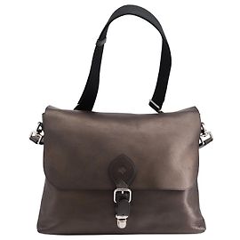 Borsa Messenger Mulberry Albert Satchel in Pelle Marrone Marrone