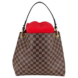 Louis Vuitton-Louis Vuitton Tote Graceful Pm Damier Ebene Canvas Hand Bag Added Insert A990-D-Other