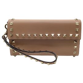Cartera de mano Rockstud de Valentino en color malva Castaño