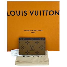 Louis Vuitton-Louis Vuitton Louis Vuitton Wallet Reverse Monogram Card Holder Wallet  M69161 New A1006 -Brown