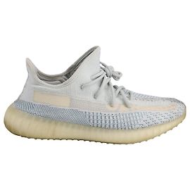 Yeezy Boost 350 V2 Turnschuhe aus Citrin-Nylon Blau Hellblau