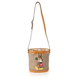 Gucci-Gucci X Disney Vintage Gg Supreme Mickey Mouse Bucket Bag-Brown
