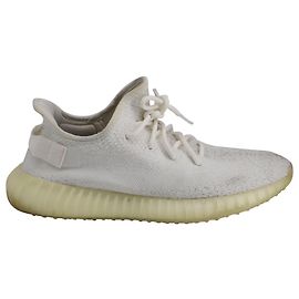 ADIDAS YEEZY BOOST 350 V2 Turnschuhe aus cremeweißem Nylon Weiß Roh