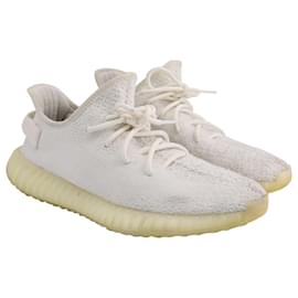 Yeezy-ADIDAS YEEZY BOOST 350 V2 Sneakers in Cream White Nylon-White,Cream