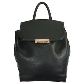 Alexander Wang Prisma Skeletal Black Leather Backpack  Black