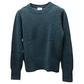Acne Studios – Kai – Melange-Pullover aus dunkelgrüner Wolle Grün