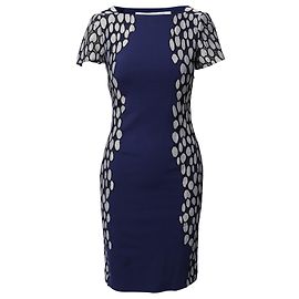 Abito Queen Tilda Diane Von Furstenberg in viscosa blu navy Blu Blu navy