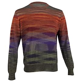 Missoni-Jersey de cuello redondo Missoni en lana multicolor-Multicolor