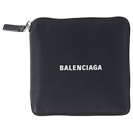 Balenciaga-Balenciaga Zip Wallet in Black Leather-Black