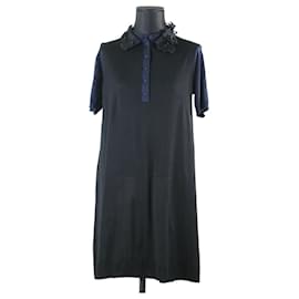 Louis Vuitton Dresses Navy blue Cashmere ref.205519 - Joli Closet