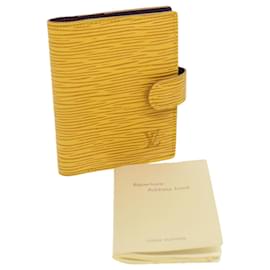 Louis Vuitton-LOUIS VUITTON Epi Agenda mini Day Planner Cover Tassili Yellow LV Auth bs1934-Other