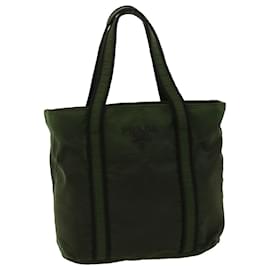 Prada-PRADA Hand Bag Nylon Khaki Auth bs1993-Khaki