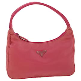 Prada-PRADA Hand Bag Nylon Pink Auth yk4950-Pink