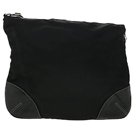 Prada-PRADA Shoulder Bag Nylon Black Auth pt4400-Black