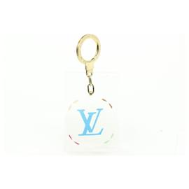 Louis Vuitton-n Porte-clés LED à breloque ronde Astropill multicolore monogramme blanc-Autre