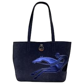 Longchamp-Bolsa LONGCHAMP Shop-it-Azul marinho