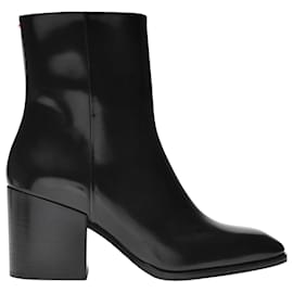 Aeyde-Leandra Ankle Boots in Black Leather-Black