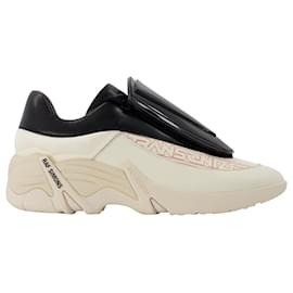 Raf Simons-Antei Sneakers in Ivory and Black Leather-Multiple colors