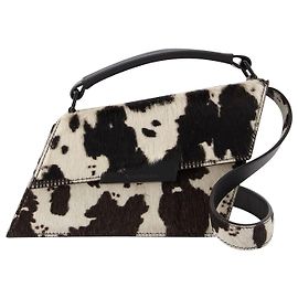 Acne Mini sac Distortion en noir / blanc Noir