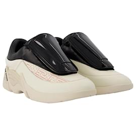 Raf Simons-Antei Sneakers in Ivory and Black Leather-Multiple colors