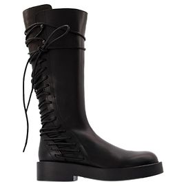 Ann Demeulemeester Mick Boots in Black Leather Black