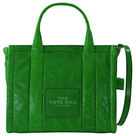 Marc Jacobs-The Small Tote in Fern Green Leather-Green