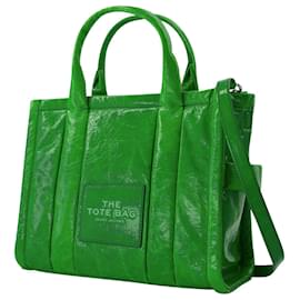 Marc Jacobs-The Small Tote in Fern Green Leather-Green
