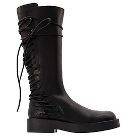 Ann Demeulemeester Mick Boots in Black Leather Black