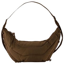 Lemaire Petit carnier souple en nylon marron Marron