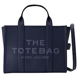 Marc Jacobs-The Small Tote in Blue Sea Leather-Blue