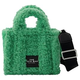 Marc Jacobs-The Micro Tote in Fluffy Green Polyster-Green