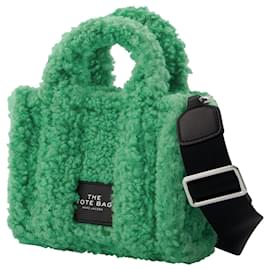 Marc Jacobs-The Micro Tote in Fluffy Green Polyster-Green